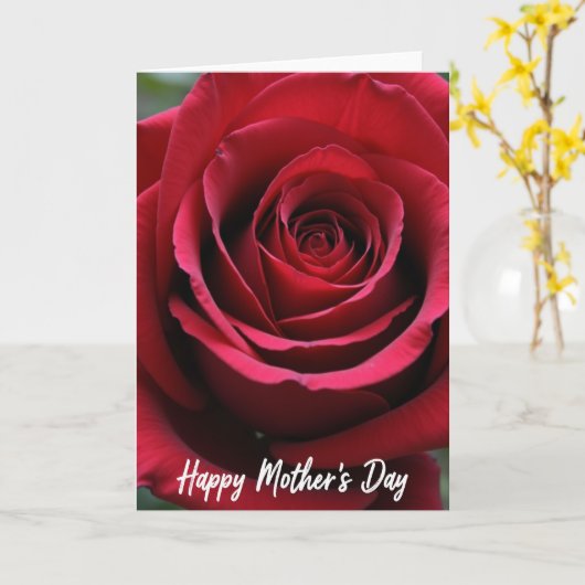 Ruby Rose Mothers Day Photo Card カード (黄色い花)