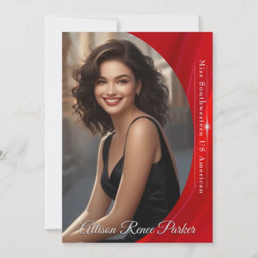 Ruby Shine Autograph Card for Pageant 招待状 (正面)