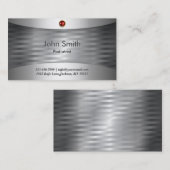 Ruby Stone Steel Podiatrist名刺 名刺 (正面/裏面)