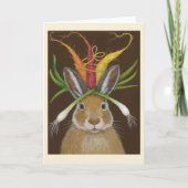 ruby the rabbit folded greeting card カード (正面)