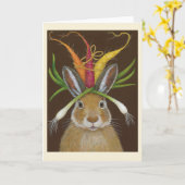 ruby the rabbit folded greeting card カード (黄色い花)