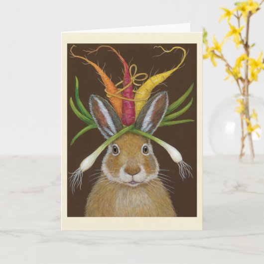ruby the rabbit folded greeting card カード (黄色い花)