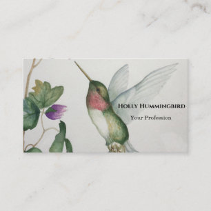 Ruby Throated Hummingbirdビジネスカード 名刺