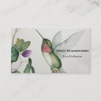 Ruby Throated Hummingbirdビジネスカード 名刺