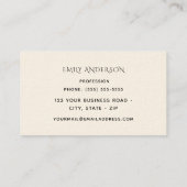 Ruby-throated Hummingbirdビジネスカード 名刺 (裏面)