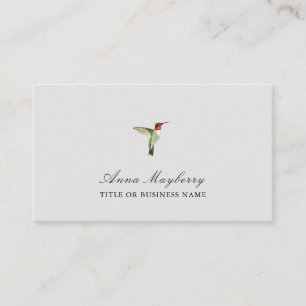 Ruby-throated Hummingbirdビジネスカード 名刺