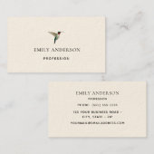 Ruby-throated Hummingbirdビジネスカード 名刺 (正面/裏面)