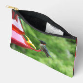 Ruby-Throated Hummingbird Bird Photography アクセサリーポーチ (見開き)