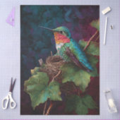 Ruby Throated Hummingbird Decoupage 薄葉紙 (クラフト)