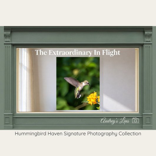 Ruby-Throated Hummingbird Fine Art Photography  ポスター