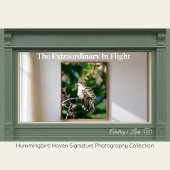 Ruby-Throated Hummingbird Fine Art Photography ポスター