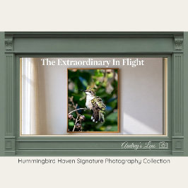 Ruby-Throated Hummingbird Fine Art Photography  ポスター
