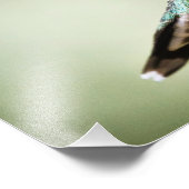 Ruby throated Hummingbird in Flight：フォトプリント フォトプリント (角)