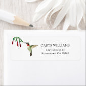 Ruby-throated Hummingbird Label ラベル (インサイチュ)