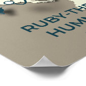 Ruby-throated Hummingbird Migration Map ポスター (角)