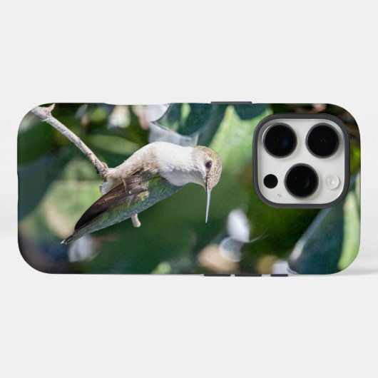 Ruby-Throated Hummingbird Phone Case Mother's Day Case-Mate iPhoneケース (裏面 (横))