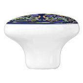 Ruby Throated Hummingbirds William Morris Style セラミックノブ (側面)