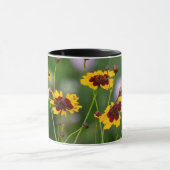 Ruby-Throued Hummingbird "in Plains Coreopsis" マグカップ (中央)