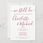 Ruby Weはまだスクリプトの誓い更新記念日を行う 招待状 (正面)