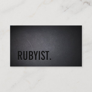 Rubyist RoRプログラマーブラックミニはっきりしたアムリスト 名刺