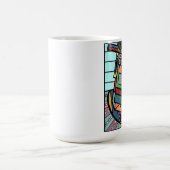 Ruchellアレキサンダー著"農家" コーヒーマグカップ (中央)