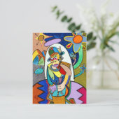 Ruchell Alexanderによる「ルーツリビング」 ポストカード (スタンド正面)