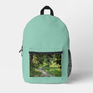 Rucksack „Stiller Waldpfad“ – unterwegs mit Ruhe プリントバックパック