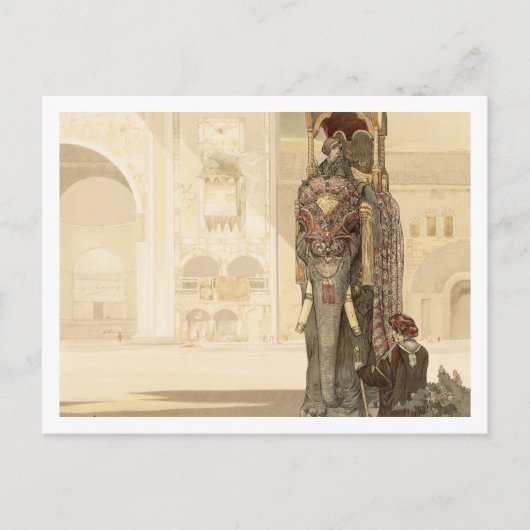 Rudの「ジャングルの本」より儀式象 ポストカード (正面)