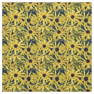 Rudbeckia Black Eyed Susans geo 1 ファブリック