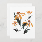 Rudbeckia Hirta黒い目のスーザン美学の花 (正面/裏面)