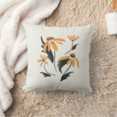 Rudbeckia Hirta黒い目のスーザン美学の花 クッション (ブランケット)