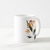 Rudbeckia Hirta黒い目のスーザン美学の花 コーヒーマグカップ (正面右)