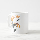 Rudbeckia Hirta黒い目のスーザン美学の花 コーヒーマグカップ (正面左)