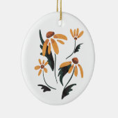 Rudbeckia Hirta黒い目のスーザン美学の花 セラミックオーナメント (右)