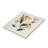 Rudbeckia Hirta黒い目のスーザン美学の花 タイル (側面)