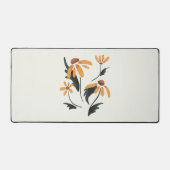 Rudbeckia Hirta黒い目のスーザン美学の花 デスクマット (正面)