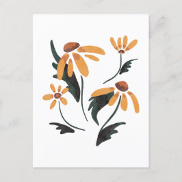 Rudbeckia Hirta黒い目のスーザン美学の花 ポストカード