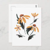 Rudbeckia Hirta黒い目のスーザン美学の花 ポストカード (正面/裏面)