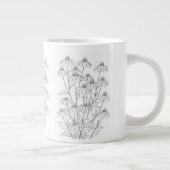 Rudbeckia laciniata - Cutleaf Coneflower ジャンボコーヒーマグカップ (右)