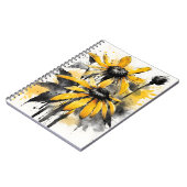 Rudbeckia - Watercolor flowers ノートブック (左側)
