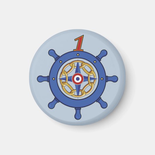 Rudder Logo マグネット (正面)