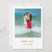 Ruddy Brown Old Money Wedding Invitation 招待状 (裏面)