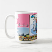 Rude Beggar | Literal Wordplay Humor Classic コーヒーマグカップ (左)