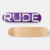 RUDE BWAY 7 3/4" スケートボードデッキ (横)