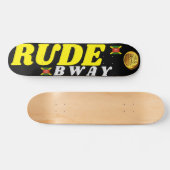 RUDE BWAY 7 3/4" スケートボードデッキ (横)