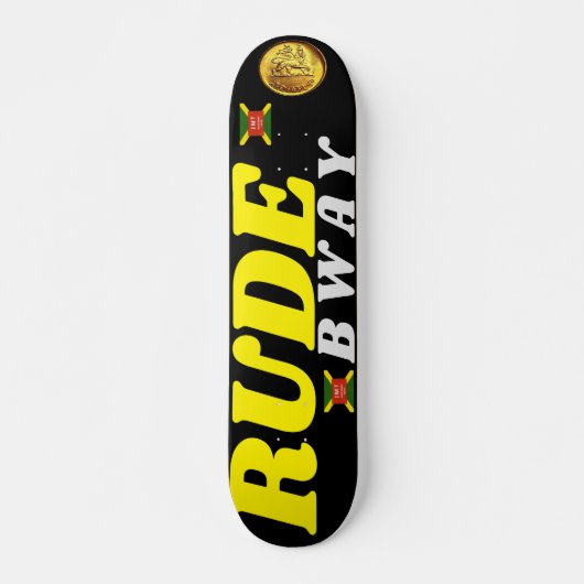 RUDE BWAY 7 3/4" スケートボードデッキ (正面)
