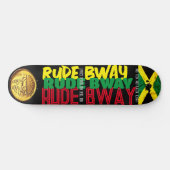 RUDE BWAY 8.25" スケートボードデッキ (横)