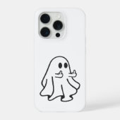Rude Ghost – Funny Offensive Halloween iPhone Case iPhoneケース (裏面)