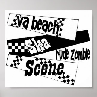 Rude Zombie ska scene poster ポスター