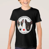 RudiとBoo Bull Terrier Tシャツ (正面)